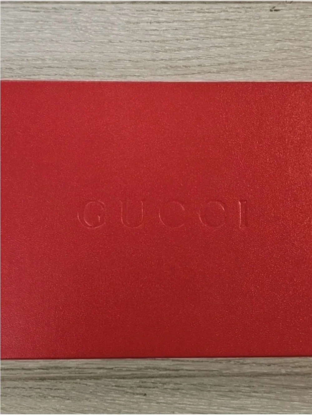 Gucci Red and Gold Luxury Home Office Stationery Box
